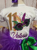 Traje de cumpleaños de Mardi Gras Tutu, traje de Mardi Gras, vestido de Mardi Gras