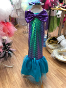Mermaid Costume , Mermaid Birthday Dress, Mermaid Girls Outfit, Mermaid Dress