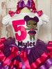 LOL Purple Queen Suprise Tutu Outfit,Girl Suprise Shirt, LOL Suprise Birthday Outfit, Girl glitter Birthday Outfit,