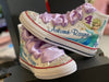 Frozen Elsa Bling Converse, Frozen shoes, Custom Converse, Custom Elsa Baby Shoes, Custom sneakers