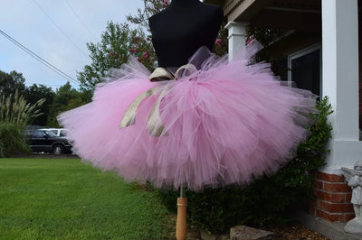 ADULT size Tutu, Pink Tutu With Breast Cancer Themed shirt