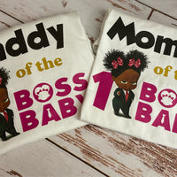 Boss Baby theme family birthday shirts, boss baby shirts, boss baby party shirts