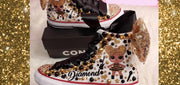 LOL Suprise Queen Bee Personalized Bling Converse, Queen Bee custom shoes, LOL Bling shoes