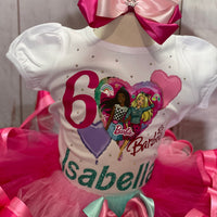 Barbie Themed Birthday Tutu Outfit, Barbie Tutu, Barbie Dress