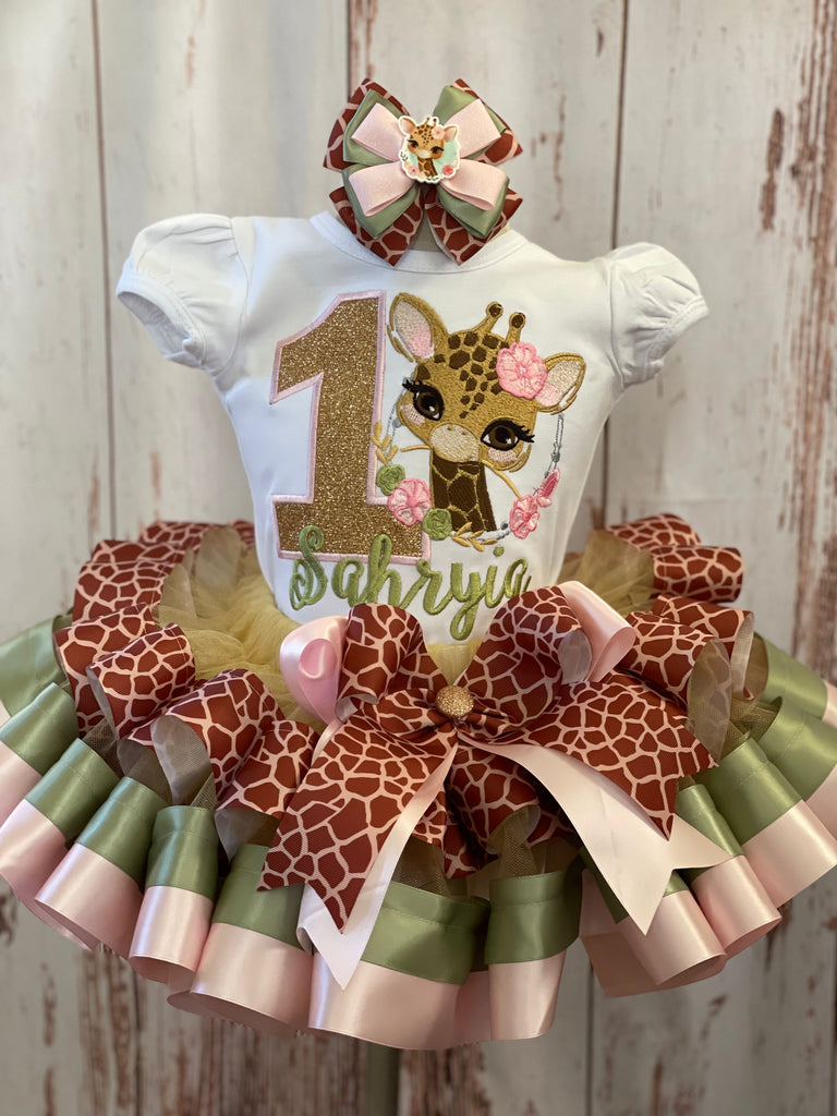 Giraffe Theme Birthday Outfit, Wild One, Two, Three Tutu, Safari Giraffe Dress, Wild Theme Dress 12 Months / Tutu-Shirt-Hairbow Giraffe Theme Birthday Outfit, Wild One, Two, Three Tutu, Safari Giraffe Dress, Wild Theme Dress 12 Months / Tutu-Shirt-Hairbow