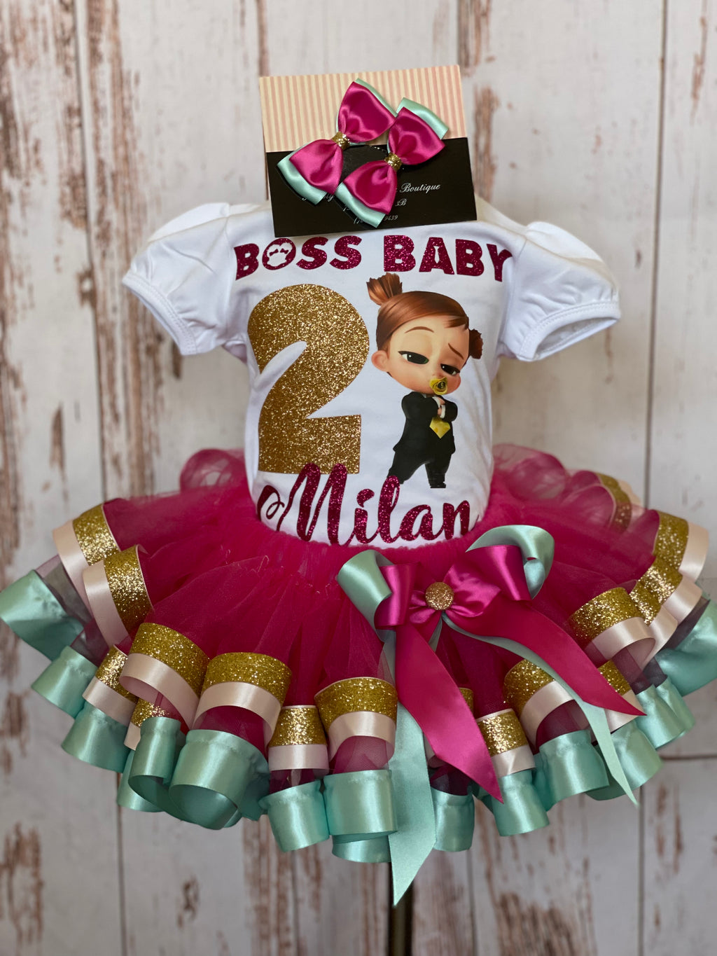 Boss Baby Tina Templeton Birthday tutu outfit, Boss Baby Tina girl Party dress, Baby Boss birthday outfit, Boss Baby Tina Dress