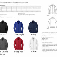 Personalized Nurse Full Zippered Jacket Sweatshirt | Personalized Nurse Polyester Jacket|Personalized Ladies Nurse/Doctor Heart Steth